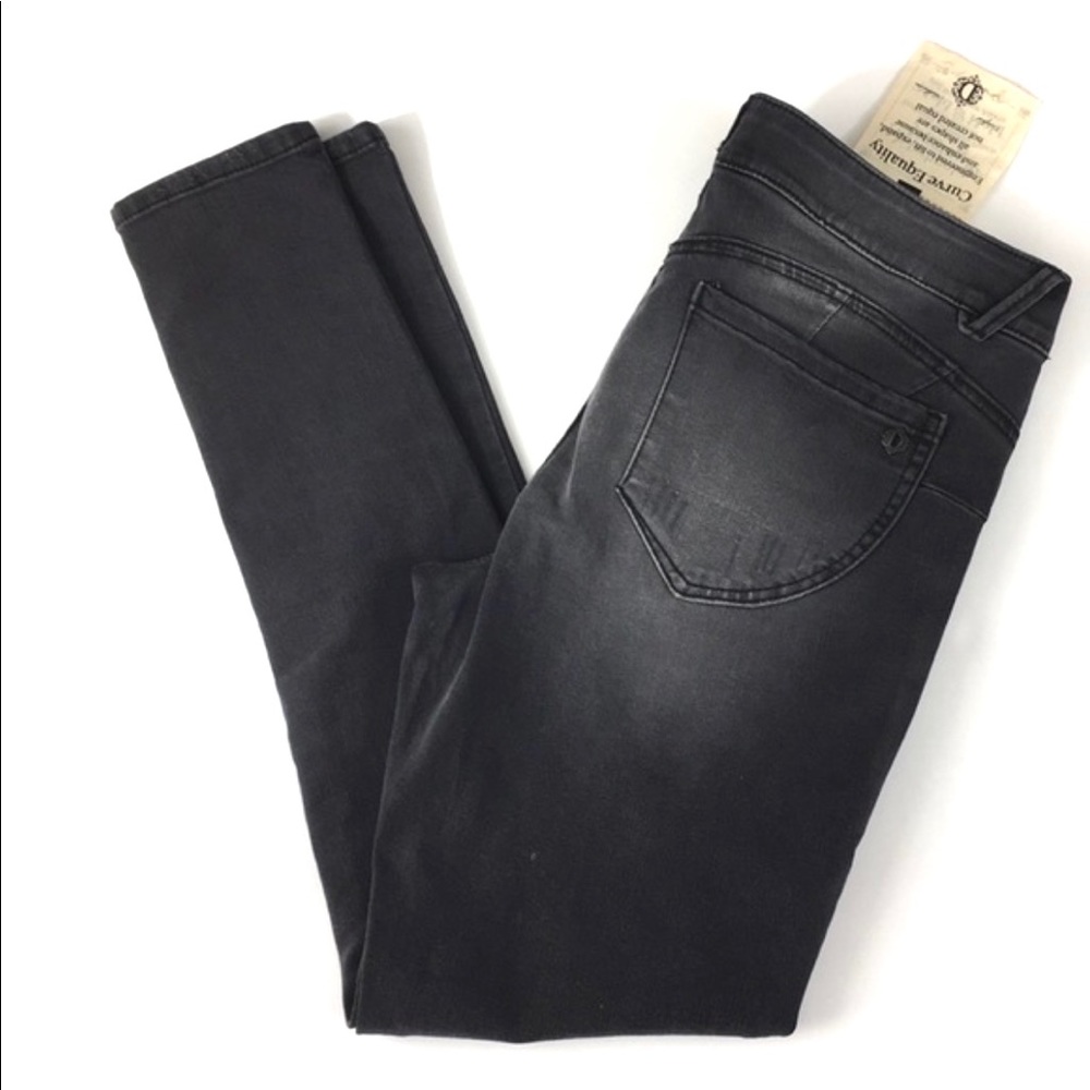 REPOSH Democracy Faded Black Denim Skinny Jeans